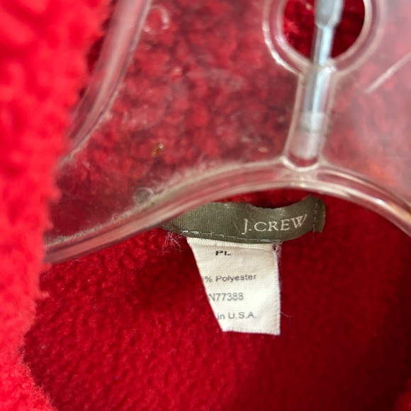 J crew Cozy Red Fleece Jacket - Picture 3 of 3